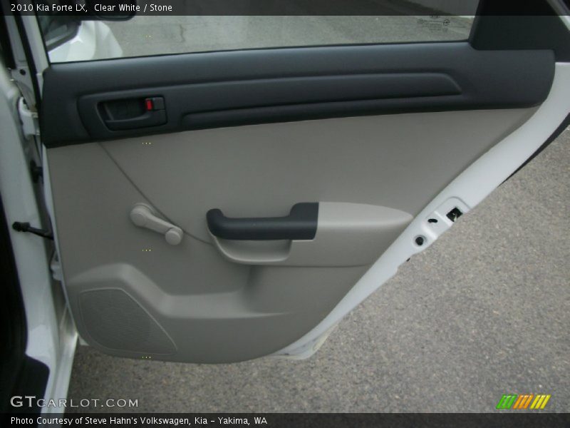 Clear White / Stone 2010 Kia Forte LX