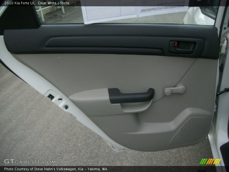 Clear White / Stone 2010 Kia Forte LX