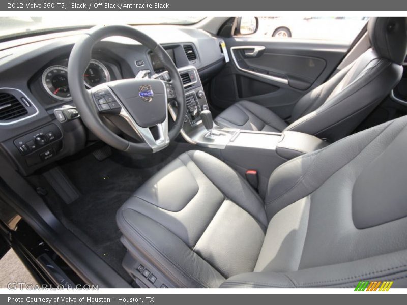 Black / Off Black/Anthracite Black 2012 Volvo S60 T5