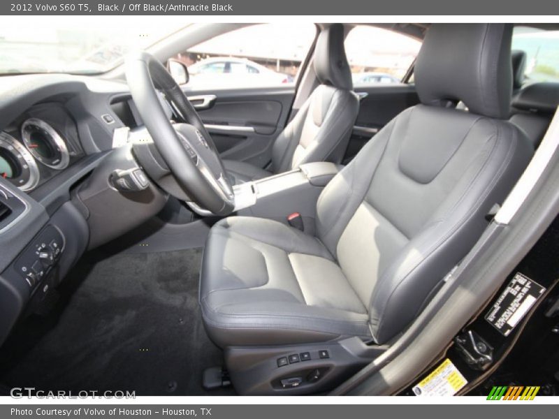 Black / Off Black/Anthracite Black 2012 Volvo S60 T5