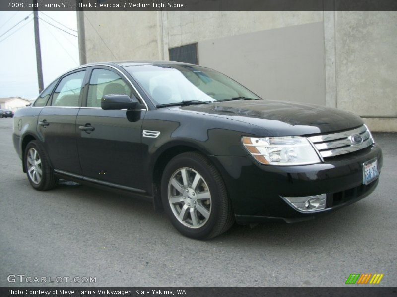 Black Clearcoat / Medium Light Stone 2008 Ford Taurus SEL