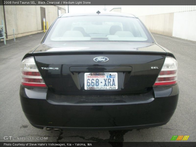 Black Clearcoat / Medium Light Stone 2008 Ford Taurus SEL