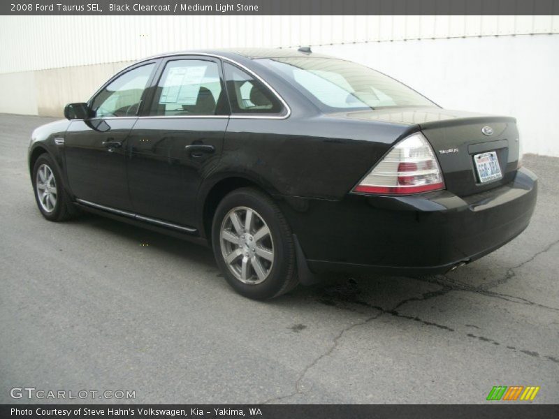 Black Clearcoat / Medium Light Stone 2008 Ford Taurus SEL