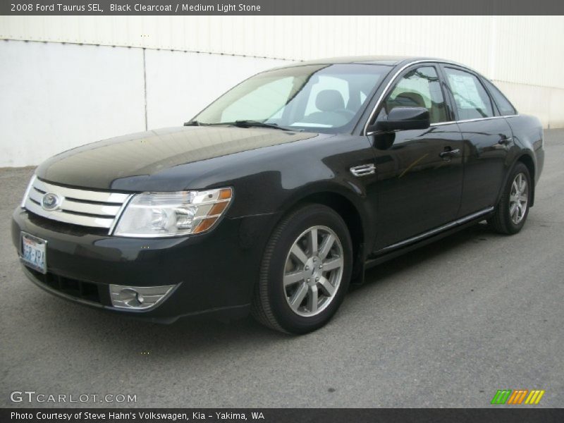 Black Clearcoat / Medium Light Stone 2008 Ford Taurus SEL
