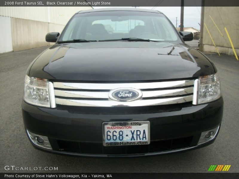 Black Clearcoat / Medium Light Stone 2008 Ford Taurus SEL