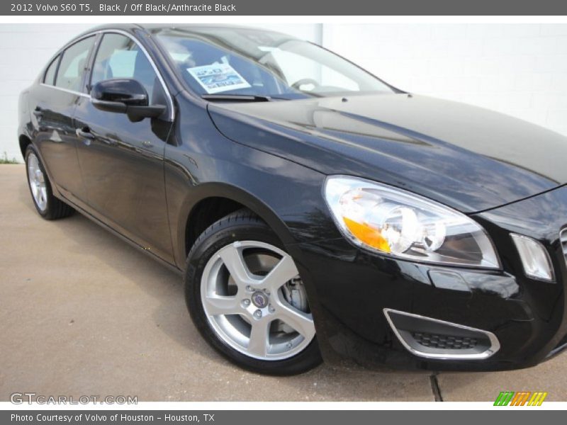 Black / Off Black/Anthracite Black 2012 Volvo S60 T5