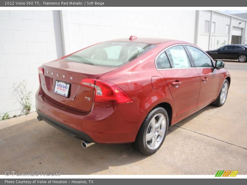 Flamenco Red Metallic / Soft Beige 2012 Volvo S60 T5