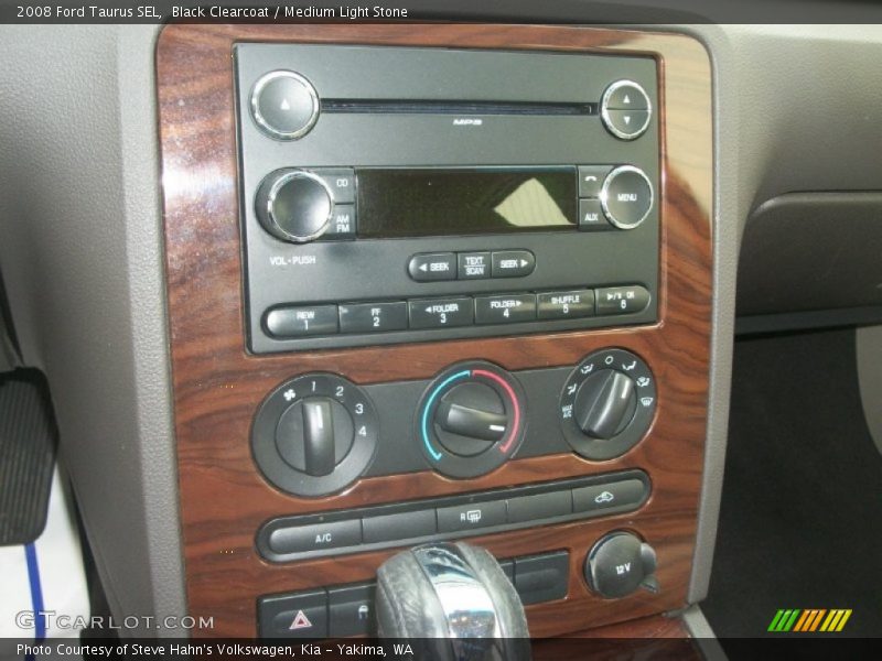 Black Clearcoat / Medium Light Stone 2008 Ford Taurus SEL