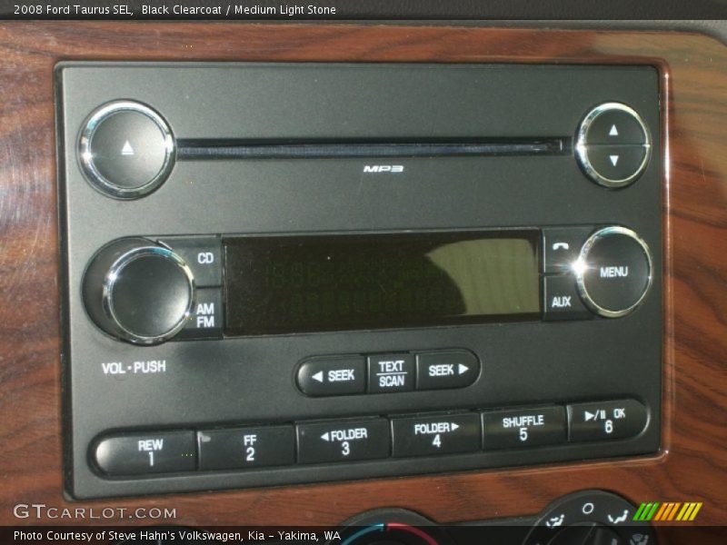 Black Clearcoat / Medium Light Stone 2008 Ford Taurus SEL