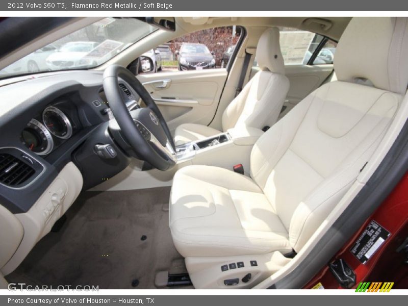 Flamenco Red Metallic / Soft Beige 2012 Volvo S60 T5