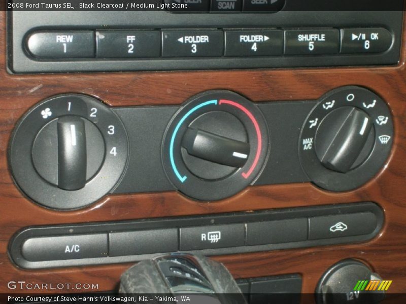 Black Clearcoat / Medium Light Stone 2008 Ford Taurus SEL