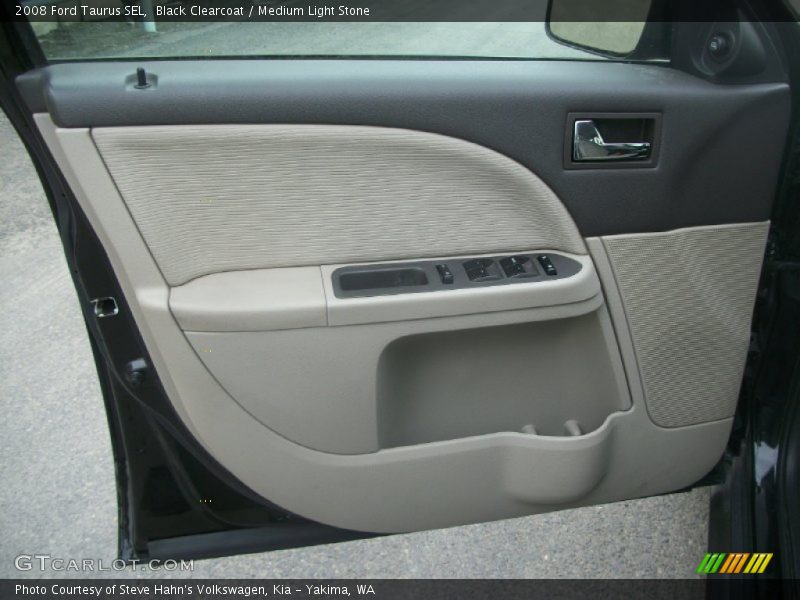 Black Clearcoat / Medium Light Stone 2008 Ford Taurus SEL