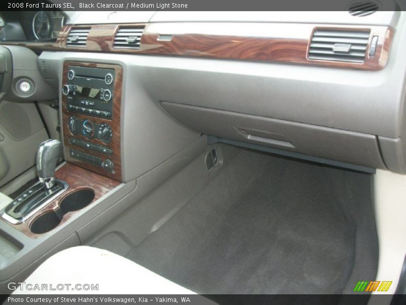 Black Clearcoat / Medium Light Stone 2008 Ford Taurus SEL