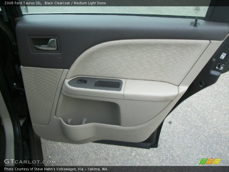 Black Clearcoat / Medium Light Stone 2008 Ford Taurus SEL