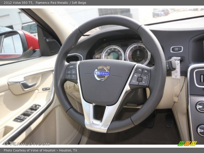 Flamenco Red Metallic / Soft Beige 2012 Volvo S60 T5