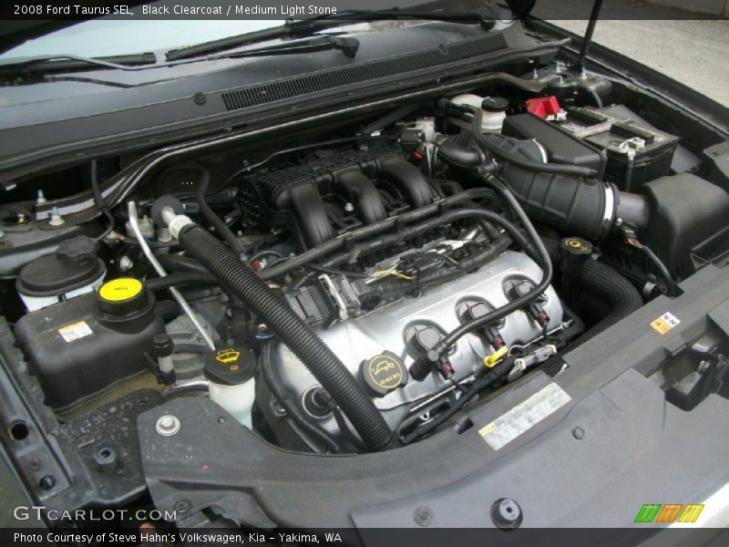 Black Clearcoat / Medium Light Stone 2008 Ford Taurus SEL