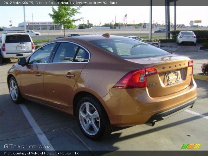 Vibrant Copper Metallic / Beechwood Brown/Off Black 2012 Volvo S60 T5