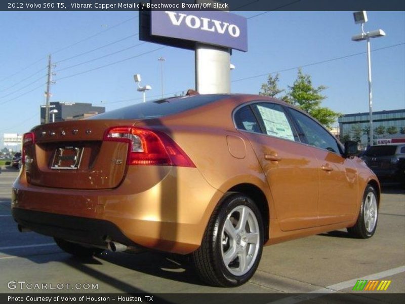 Vibrant Copper Metallic / Beechwood Brown/Off Black 2012 Volvo S60 T5