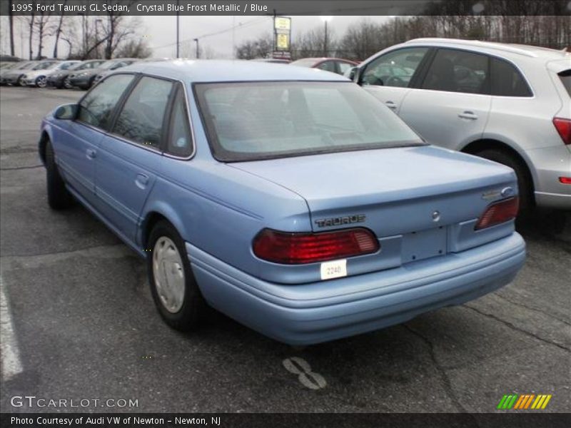 Crystal Blue Frost Metallic / Blue 1995 Ford Taurus GL Sedan