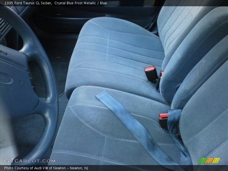 Crystal Blue Frost Metallic / Blue 1995 Ford Taurus GL Sedan