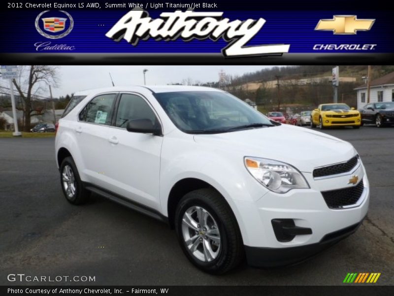 Summit White / Light Titanium/Jet Black 2012 Chevrolet Equinox LS AWD