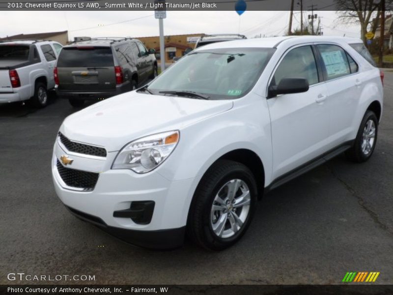 Summit White / Light Titanium/Jet Black 2012 Chevrolet Equinox LS AWD