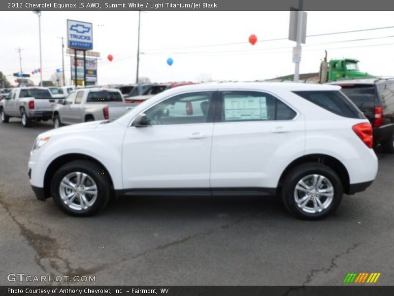 Summit White / Light Titanium/Jet Black 2012 Chevrolet Equinox LS AWD