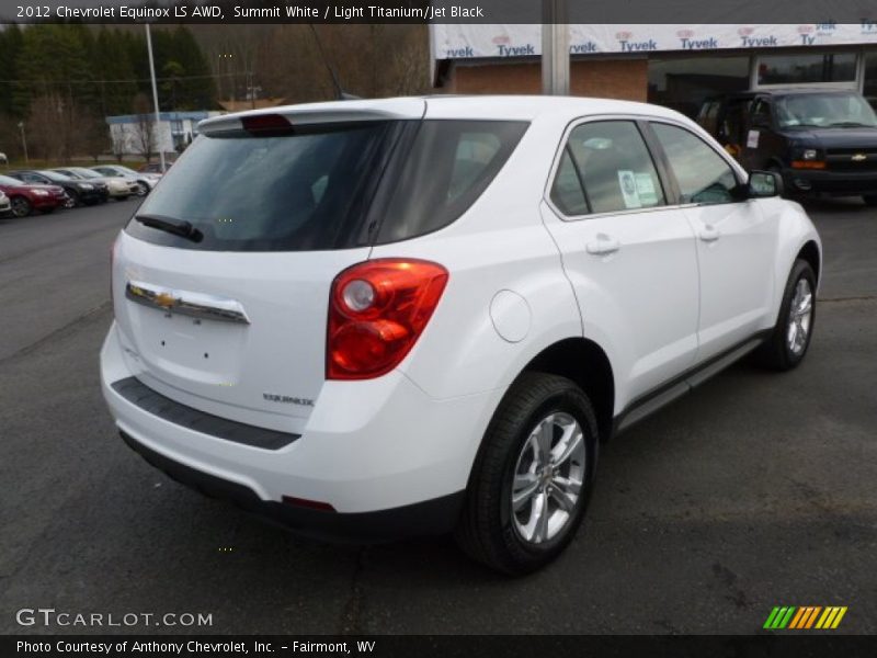 Summit White / Light Titanium/Jet Black 2012 Chevrolet Equinox LS AWD