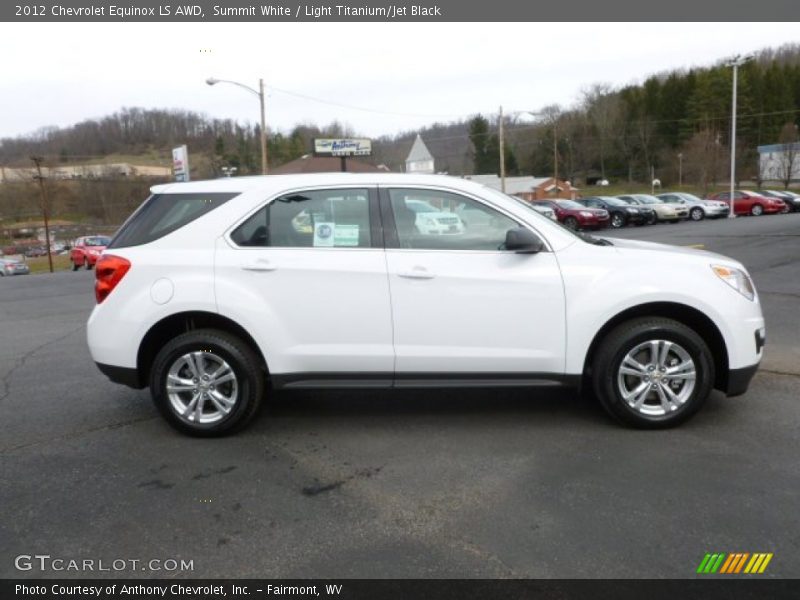 Summit White / Light Titanium/Jet Black 2012 Chevrolet Equinox LS AWD