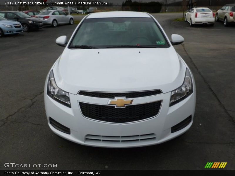 Summit White / Medium Titanium 2012 Chevrolet Cruze LT