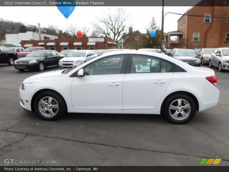 Summit White / Medium Titanium 2012 Chevrolet Cruze LT