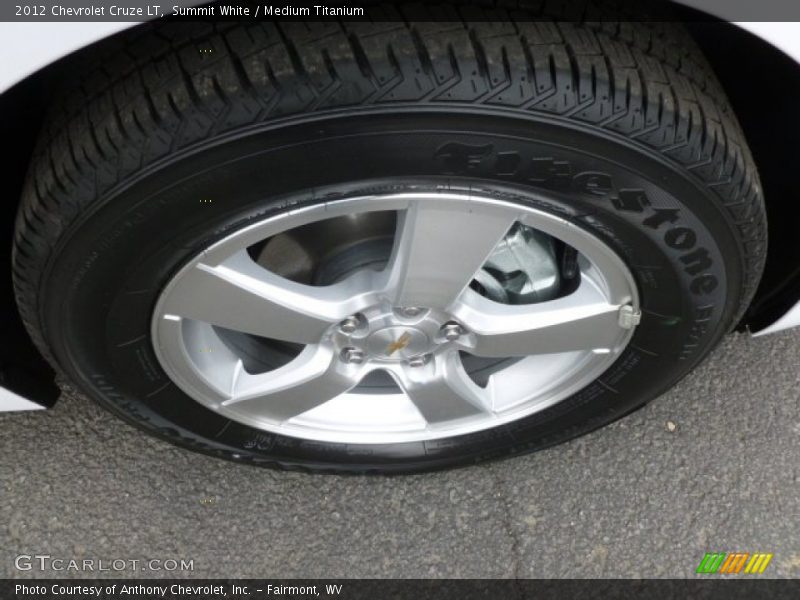 Summit White / Medium Titanium 2012 Chevrolet Cruze LT