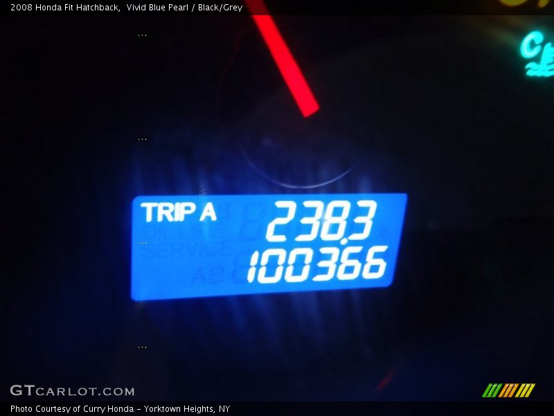 Vivid Blue Pearl / Black/Grey 2008 Honda Fit Hatchback