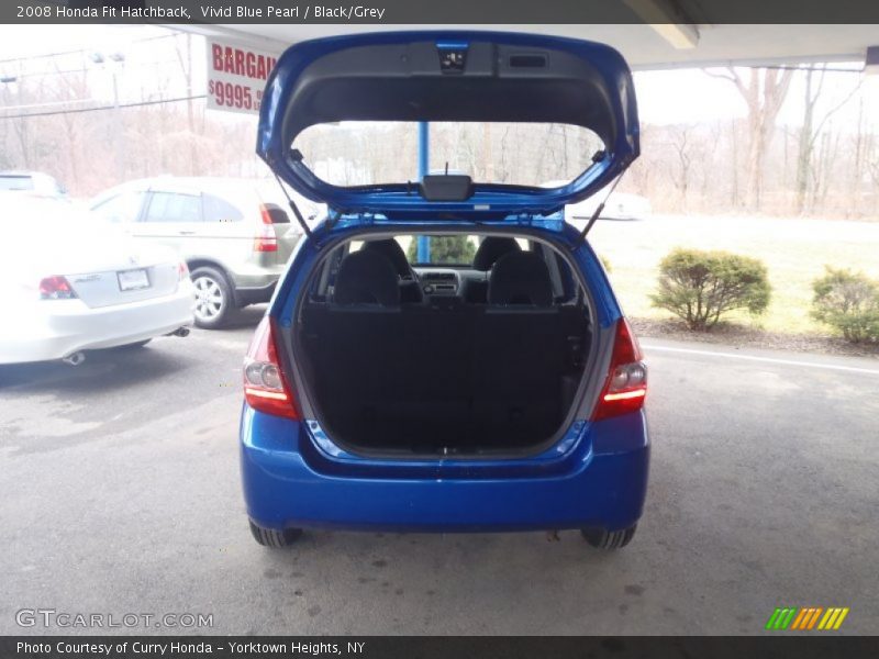 Vivid Blue Pearl / Black/Grey 2008 Honda Fit Hatchback