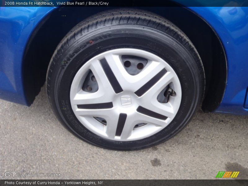 Vivid Blue Pearl / Black/Grey 2008 Honda Fit Hatchback