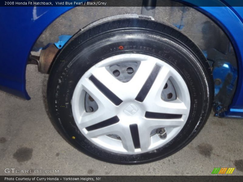 Vivid Blue Pearl / Black/Grey 2008 Honda Fit Hatchback
