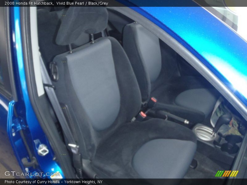 Vivid Blue Pearl / Black/Grey 2008 Honda Fit Hatchback