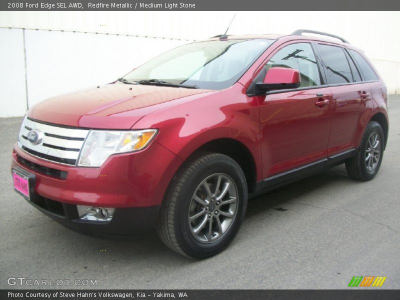 Redfire Metallic / Medium Light Stone 2008 Ford Edge SEL AWD