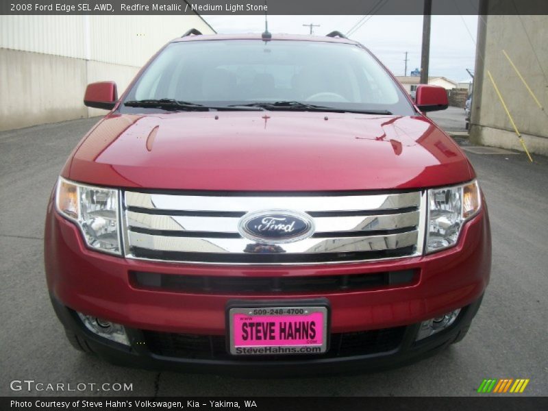 Redfire Metallic / Medium Light Stone 2008 Ford Edge SEL AWD