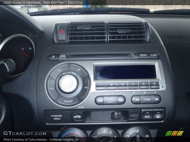 Vivid Blue Pearl / Black/Grey 2008 Honda Fit Hatchback