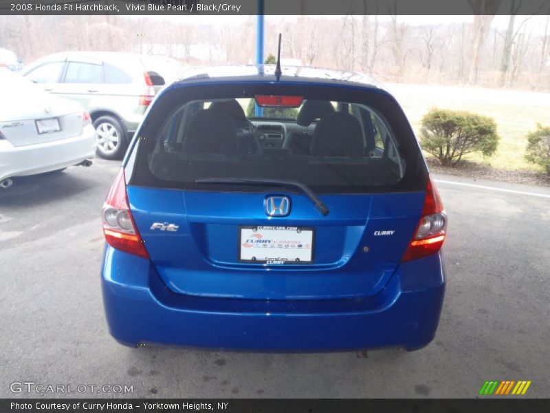 Vivid Blue Pearl / Black/Grey 2008 Honda Fit Hatchback