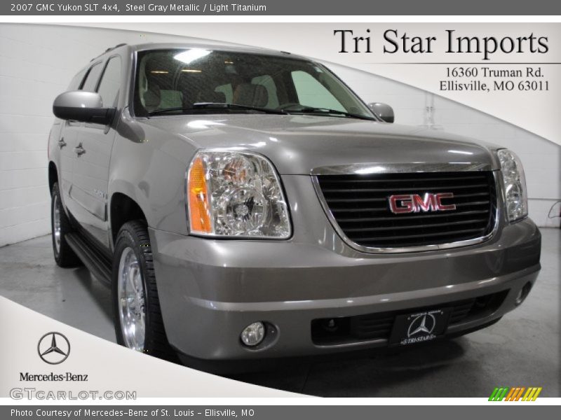 Steel Gray Metallic / Light Titanium 2007 GMC Yukon SLT 4x4