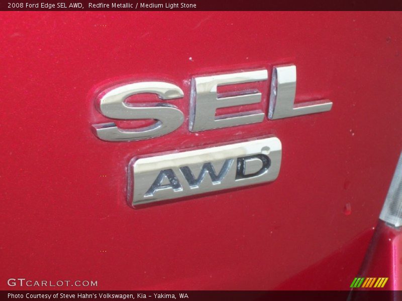 Redfire Metallic / Medium Light Stone 2008 Ford Edge SEL AWD