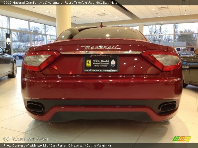 Rosso Trionfale (Red Metallic) / Nero 2012 Maserati GranTurismo S Automatic
