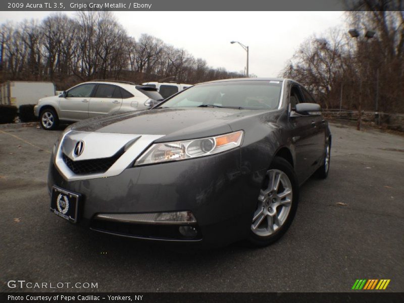 Grigio Gray Metallic / Ebony 2009 Acura TL 3.5