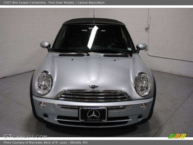 Pure Silver Metallic / Carbon Black/Black 2007 Mini Cooper Convertible