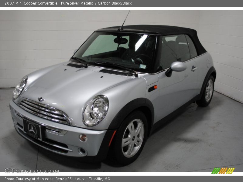 Pure Silver Metallic / Carbon Black/Black 2007 Mini Cooper Convertible