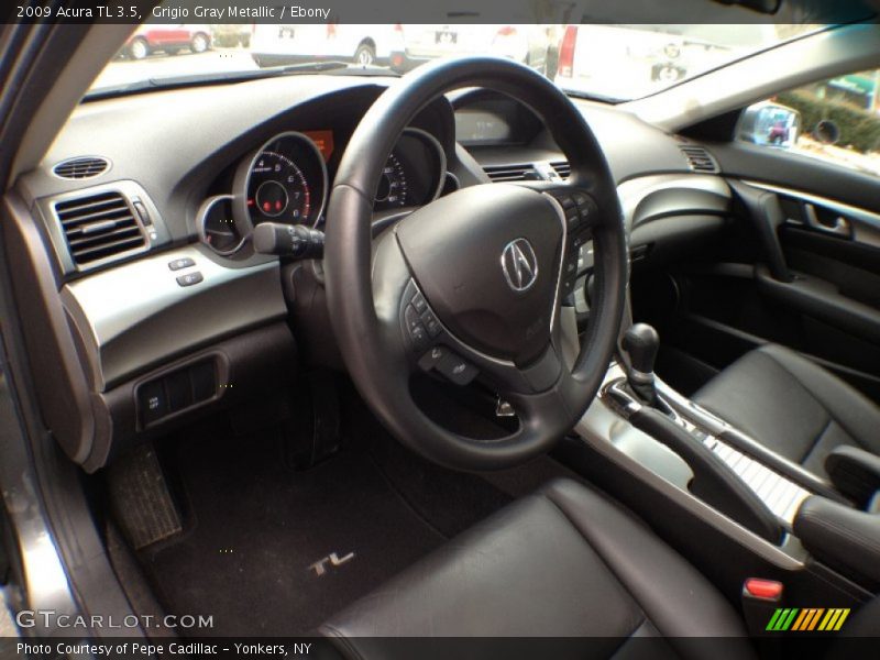 Grigio Gray Metallic / Ebony 2009 Acura TL 3.5