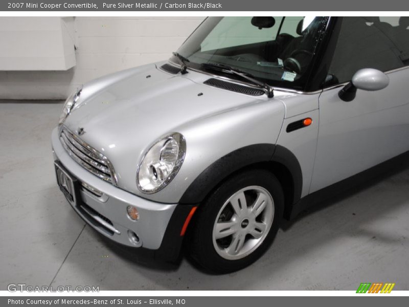 Pure Silver Metallic / Carbon Black/Black 2007 Mini Cooper Convertible