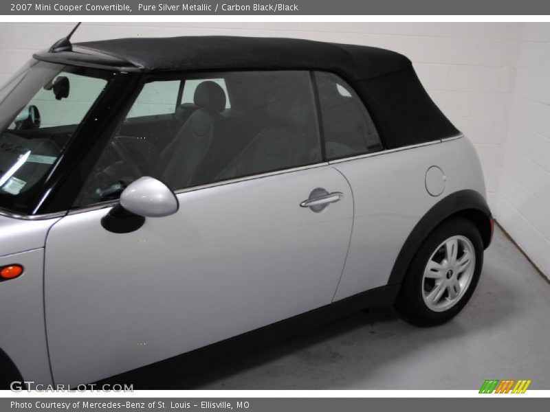 Pure Silver Metallic / Carbon Black/Black 2007 Mini Cooper Convertible